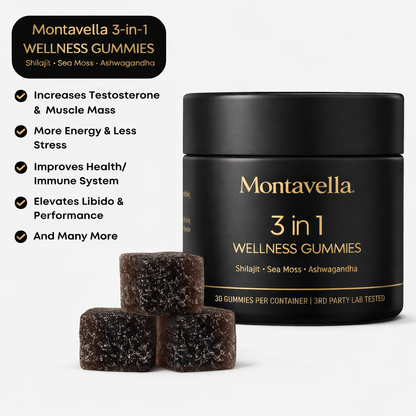Montavella 3-in-1 wellness gummies